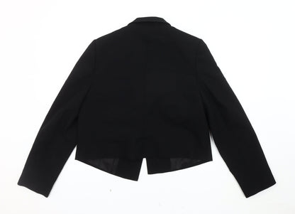 Very Women's Black Cropped Blazer Size 14