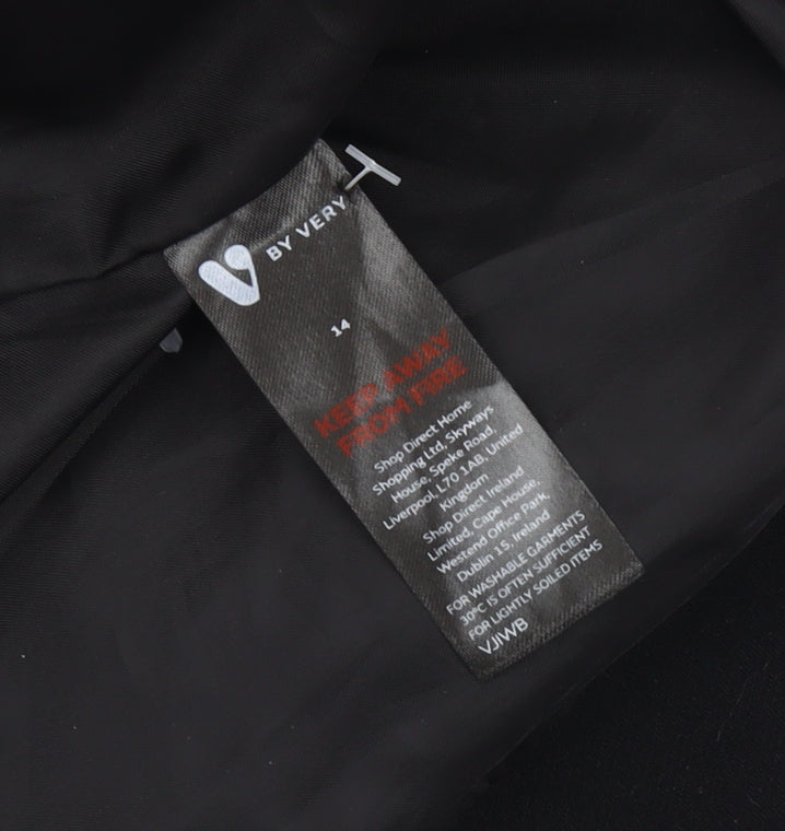Very Women's Black Cropped Blazer Size 14