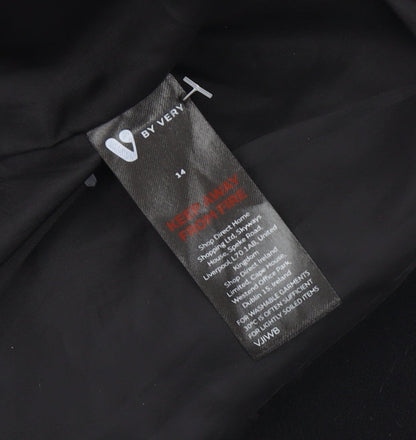 Very Women's Black Cropped Blazer Size 14
