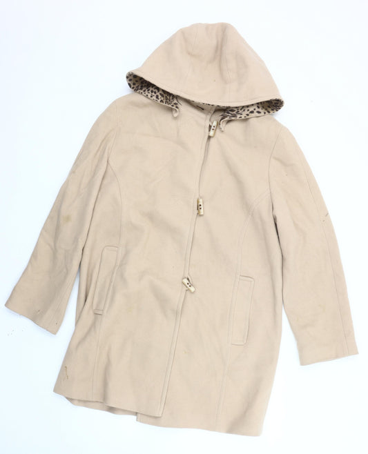 Marks and Spencer Beige Hooded Women's Coat Size 12