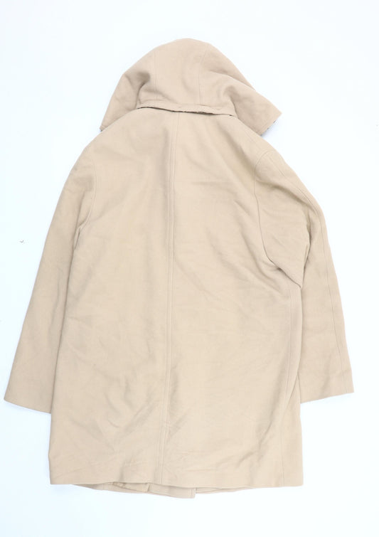 Marks and Spencer Beige Hooded Women's Coat Size 12