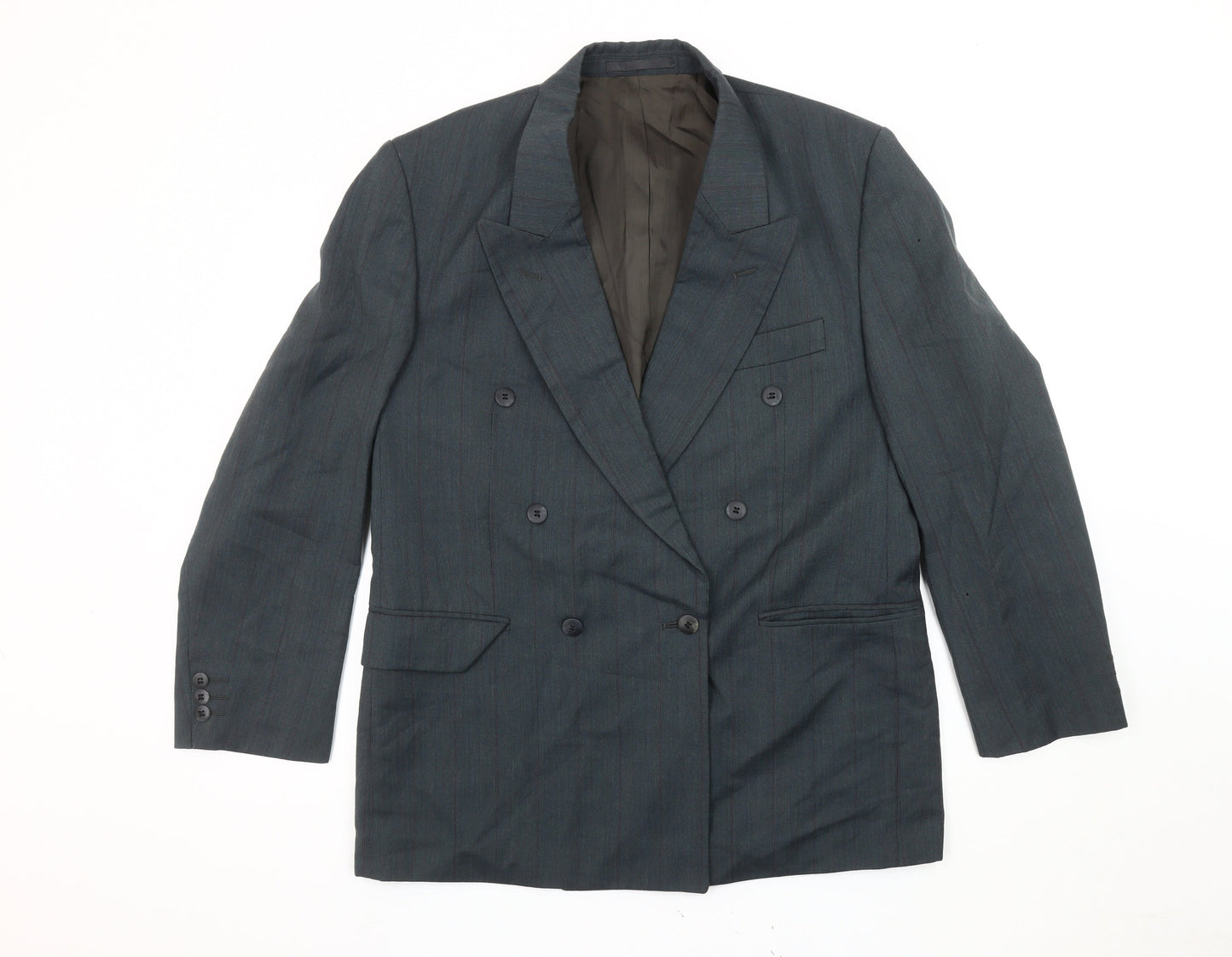 Mr Harry Men's Blue Double-Breasted Blazer, 40 Short