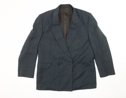 Mr Harry Men's Blue Double-Breasted Blazer, 40 Short