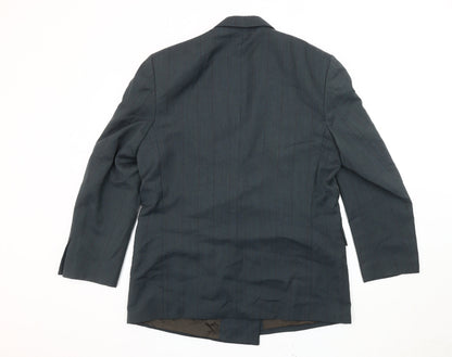 Mr Harry Men's Blue Double-Breasted Blazer, 40 Short