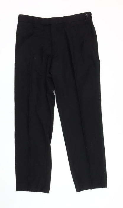 Pierre Cardin Men's Black Trousers Size 38