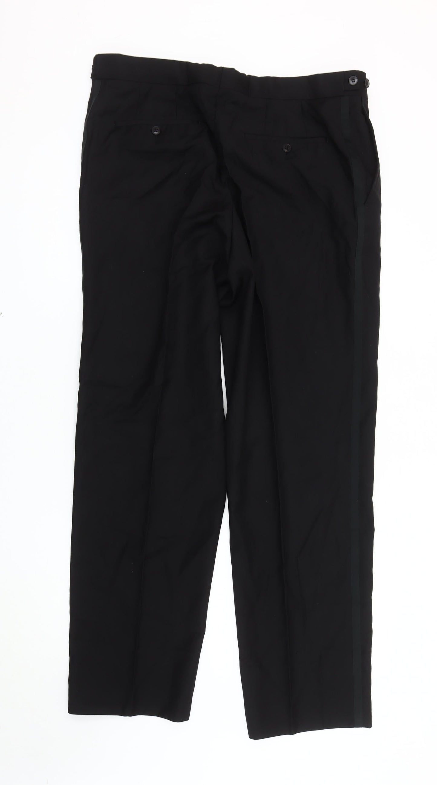 Pierre Cardin Men's Black Trousers Size 38