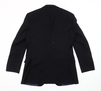 Ventuno 21 Men's Black Blazer, Size 38, Regular Fit