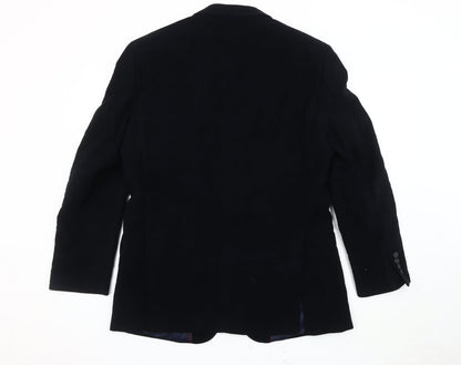 Emmetex Men's Black Jacket 42R, Single-Breasted Formal