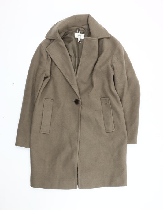 Womens UK Size 8 Marks and Spencer Brown Overcoat