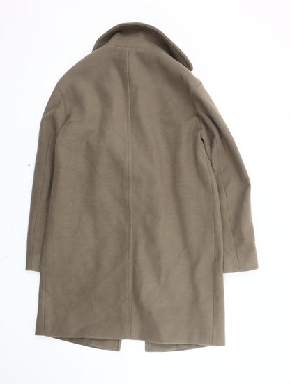 Womens UK Size 8 Marks and Spencer Brown Overcoat