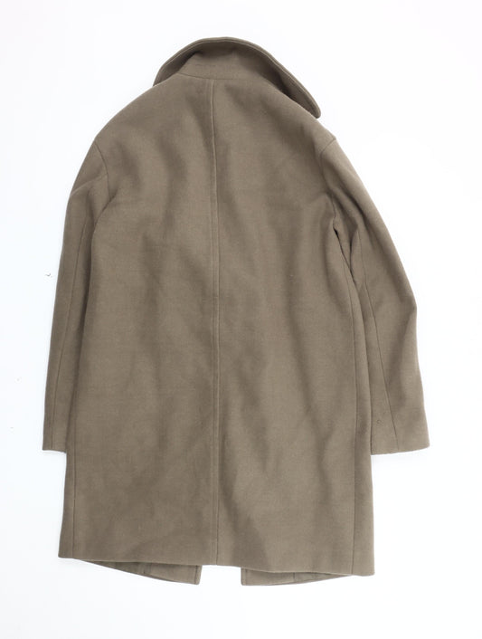 Womens UK Size 8 Marks and Spencer Brown Overcoat