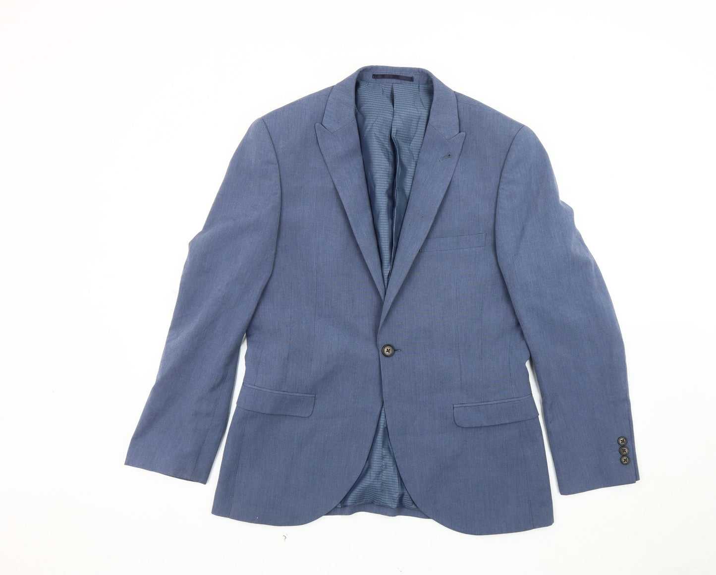 Mens UK Size 38 Ventura Regular Blue Suit Jacket