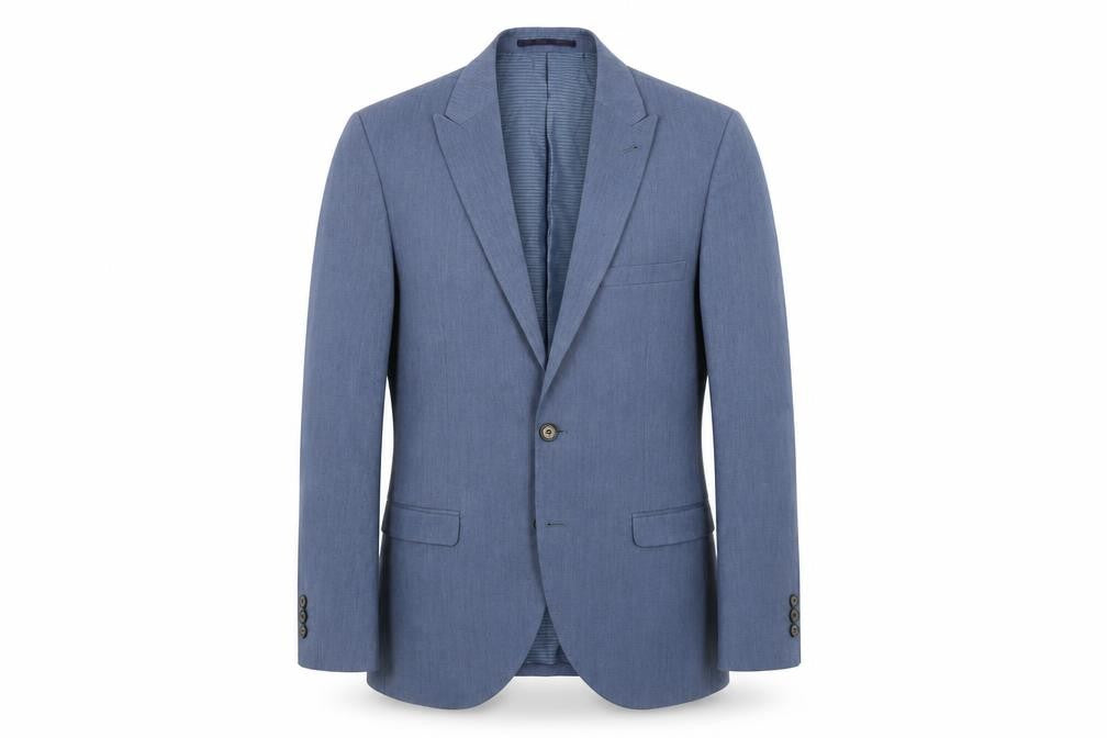 Mens UK Size 38 Ventura Regular Blue Suit Jacket