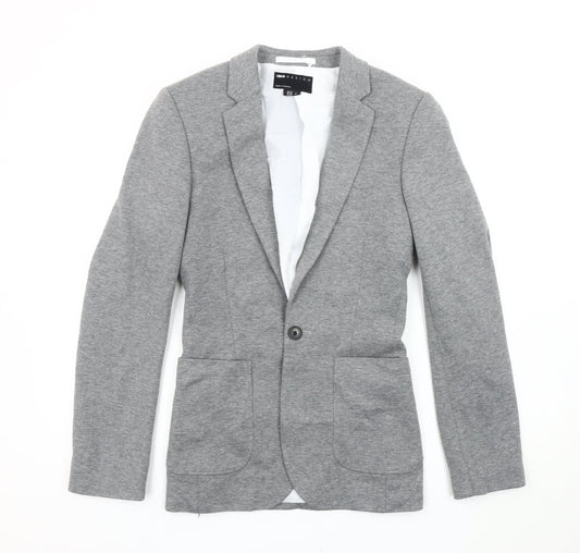 ASOS DESIGN Men's Grey Blazer, Size 32, Casual Jacket