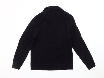 Massimo Dutti Black Cotton Unisex Sweatshirt M