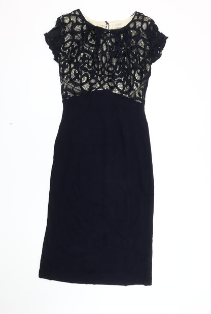 Monsoon Women's Black Sheath Dress Size 10