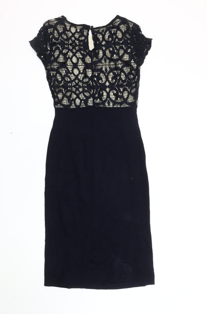 Monsoon Women's Black Sheath Dress Size 10