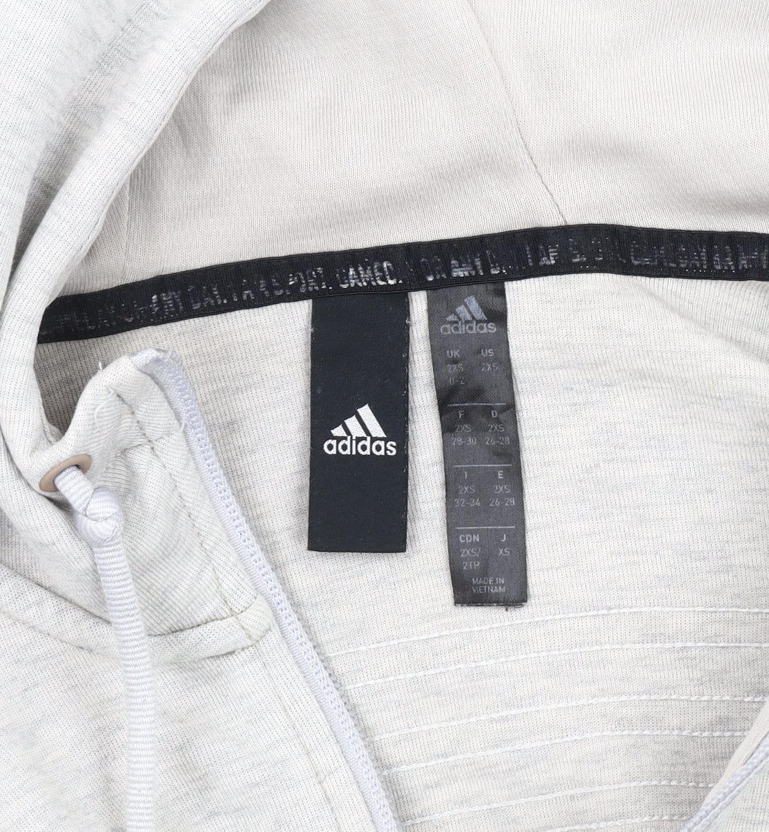 Womens UK Size 2XS adidas Grey Basic Jacket