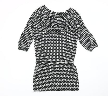 Womens UK Size 12 Marks and Spencer Black Tunic Blouse