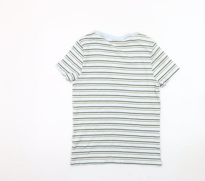 Womens UK Size 14 Marks and Spencer Multicoloured Henley T-Shirt