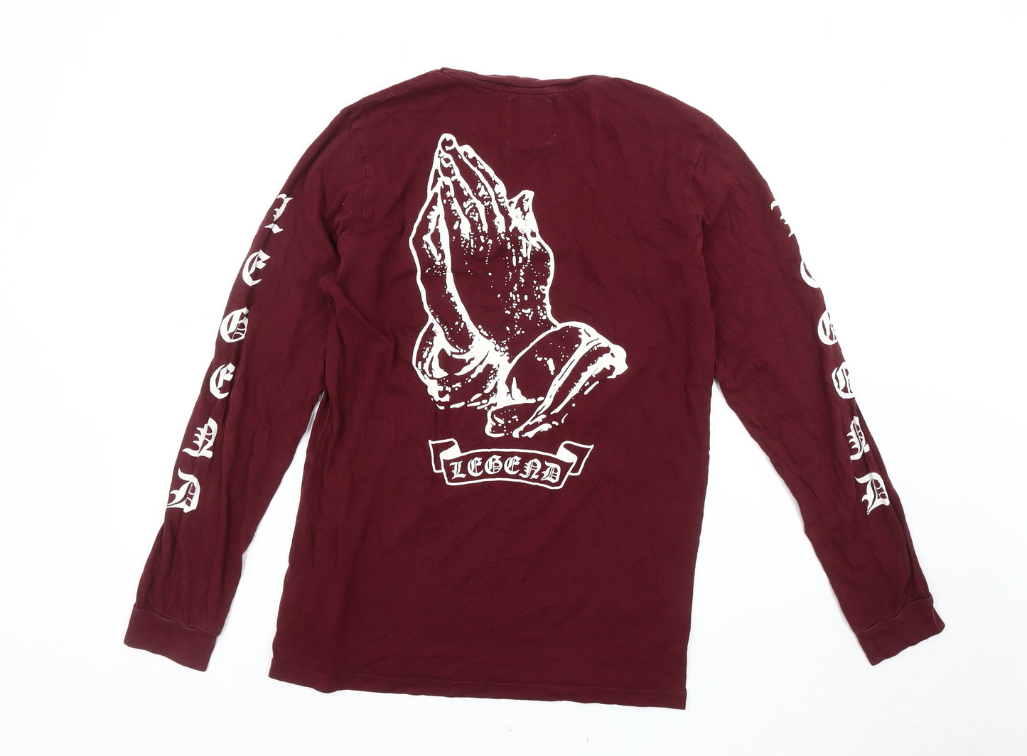 Urban Outfitters Red Cotton Graphic Print T-Shirt S