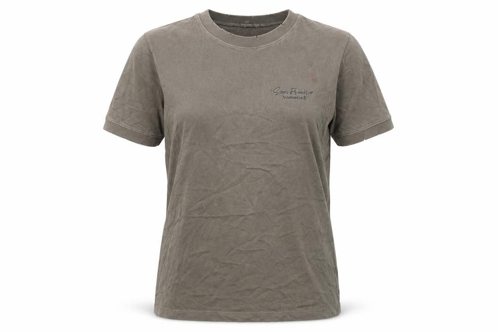 Womens UK Size M Zara Brown Basic T-Shirt