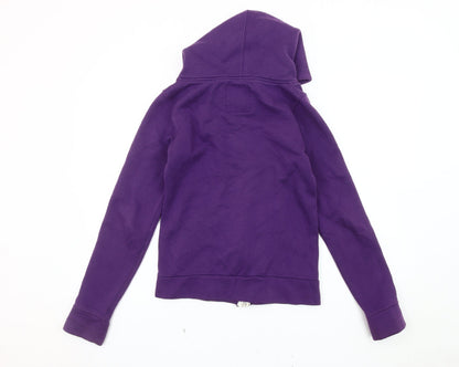 Miss 21 Women's Purple XS Basic Hooded Jacket