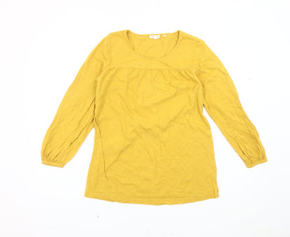 Womens UK Size 8 Fat Face Yellow  Blouse