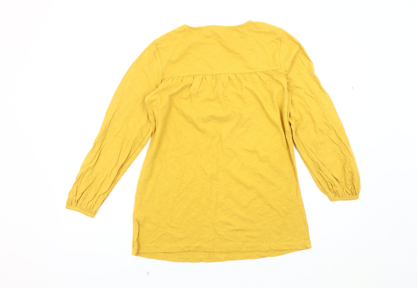 Womens UK Size 8 Fat Face Yellow  Blouse