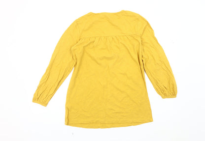 Womens UK Size 8 Fat Face Yellow  Blouse