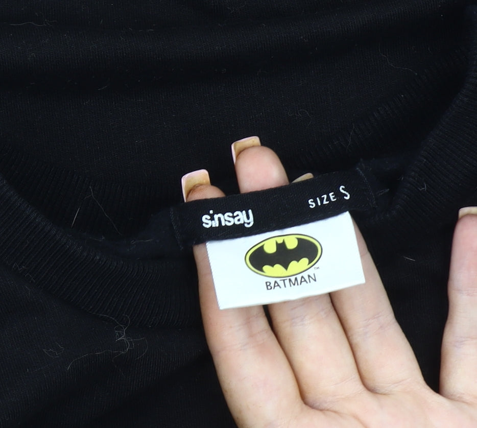 Sinsay Black Unisex Batman Pullover Sweatshirt S