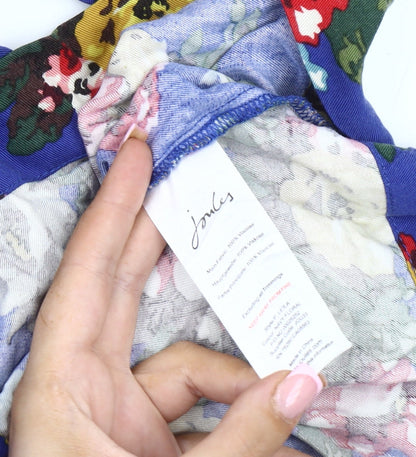 Joules Women's Blue Floral Knee-Length A-Line Dress