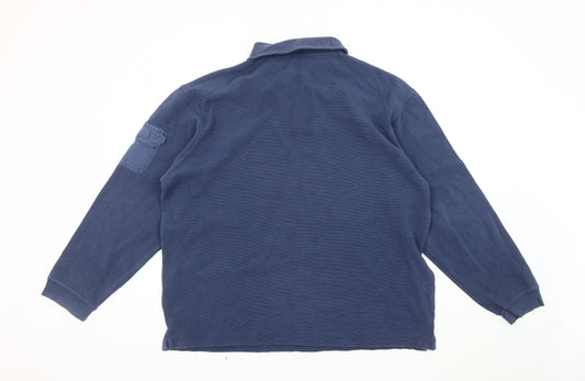 Mens UK Size L Gap Blue Pullover Sweatshirt