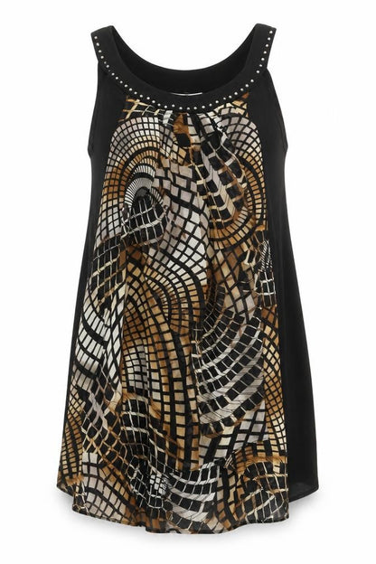 Womens UK Size 14 Wallis Black Tunic Tank