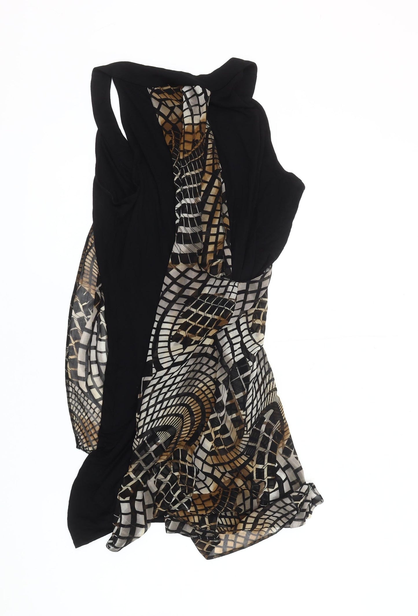 Womens UK Size 14 Wallis Black Tunic Tank