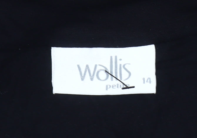 Womens UK Size 14 Wallis Black Tunic Tank