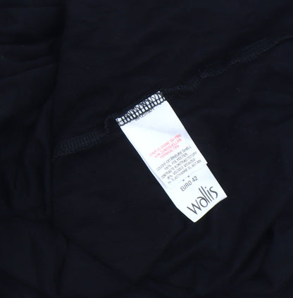 Womens UK Size 14 Wallis Black Tunic Tank