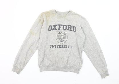 Mens UK Size XS Oxford University Grey Pullover Sweatshirt