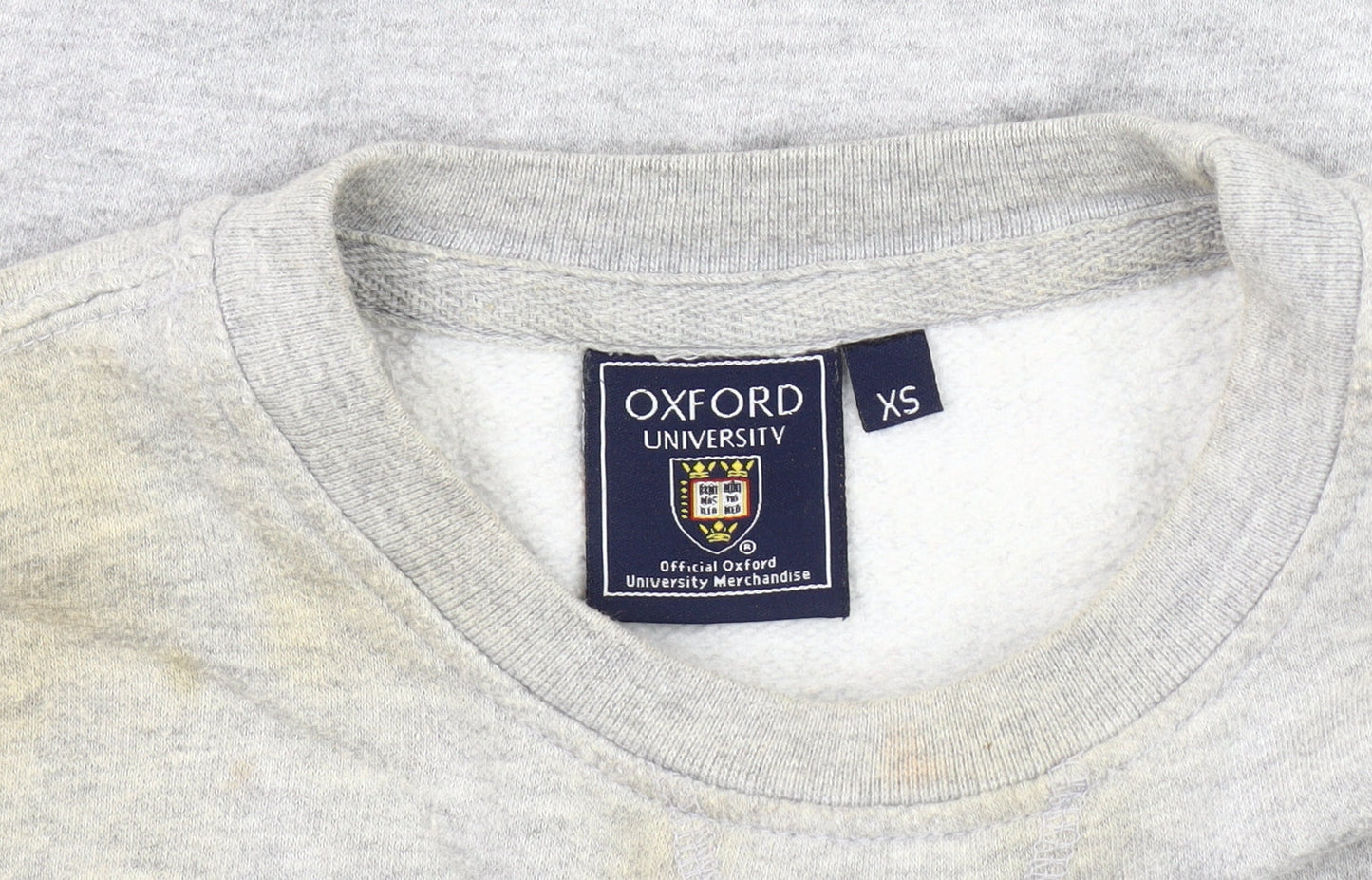 Mens UK Size XS Oxford University Grey Pullover Sweatshirt