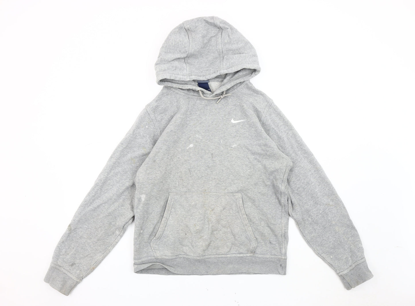 Mens UK Size S Nike Grey Pullover Hoodie