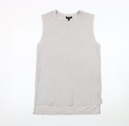 Womens UK Size UK 8 Topshop Silver  Tank