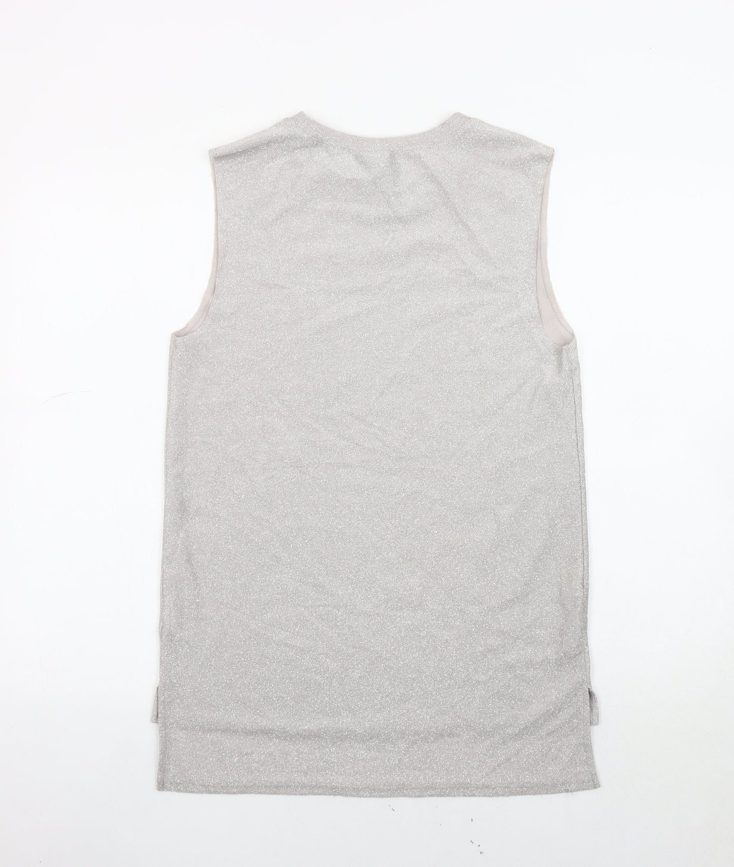 Womens UK Size UK 8 Topshop Silver  Tank