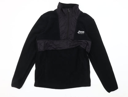 Mens UK Size M Penn Black Pullover Sweatshirt