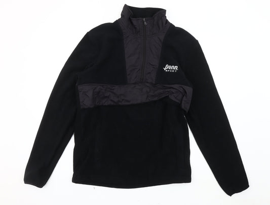 Mens UK Size M Penn Black Pullover Sweatshirt