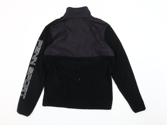 Mens UK Size M Penn Black Pullover Sweatshirt