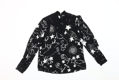 Womens UK Size 10 BiBA Black  Blouse