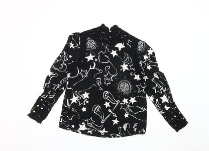 Womens UK Size 10 BiBA Black  Blouse