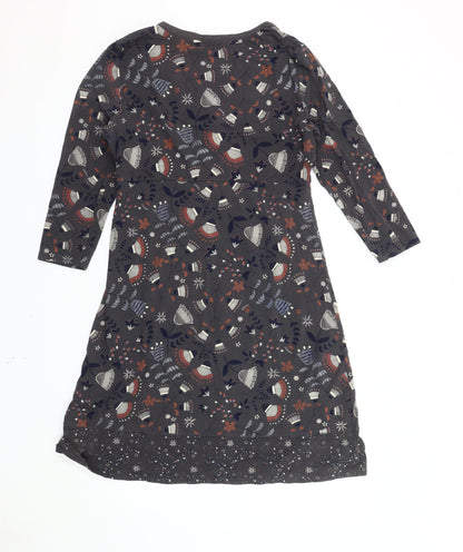 Mantaray Women's Multicoloured Floral Dress, Size 12