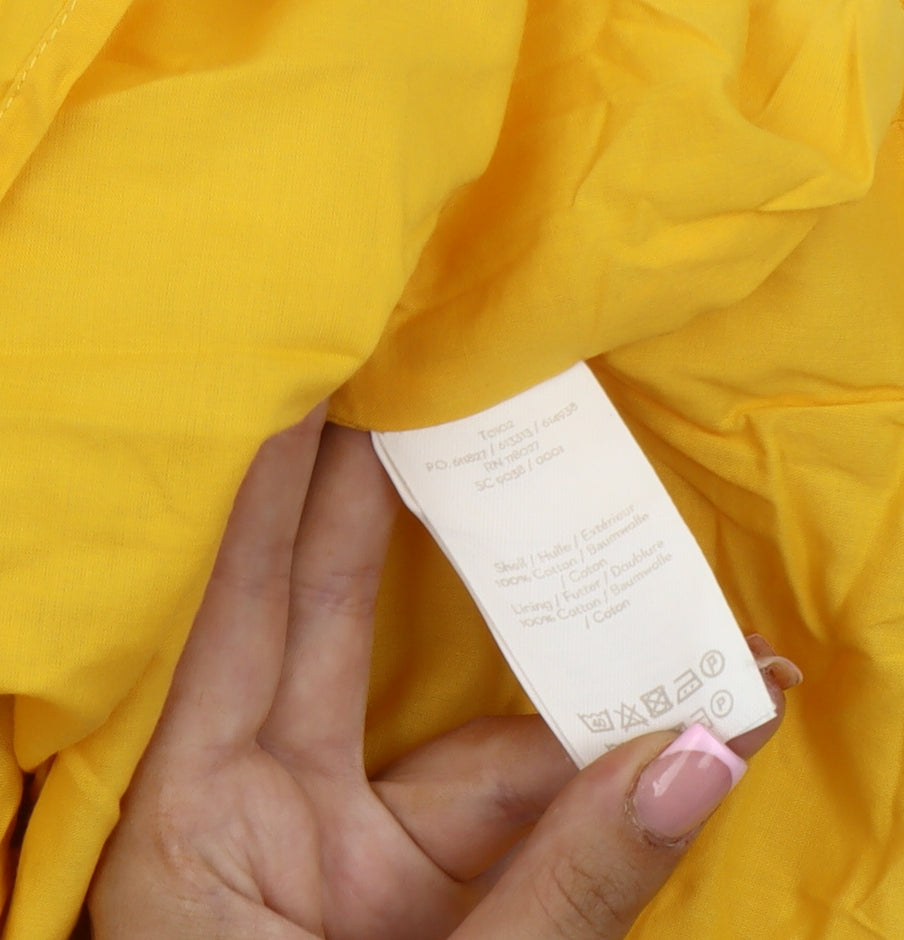 Boden Women's Yellow Floral Pencil Skirt Size 10