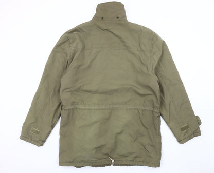 Mens UK Size M Boston Athletic Club Green Parka Coat